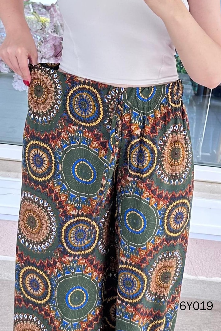 Cepli Salaş  Viskon Pantolon