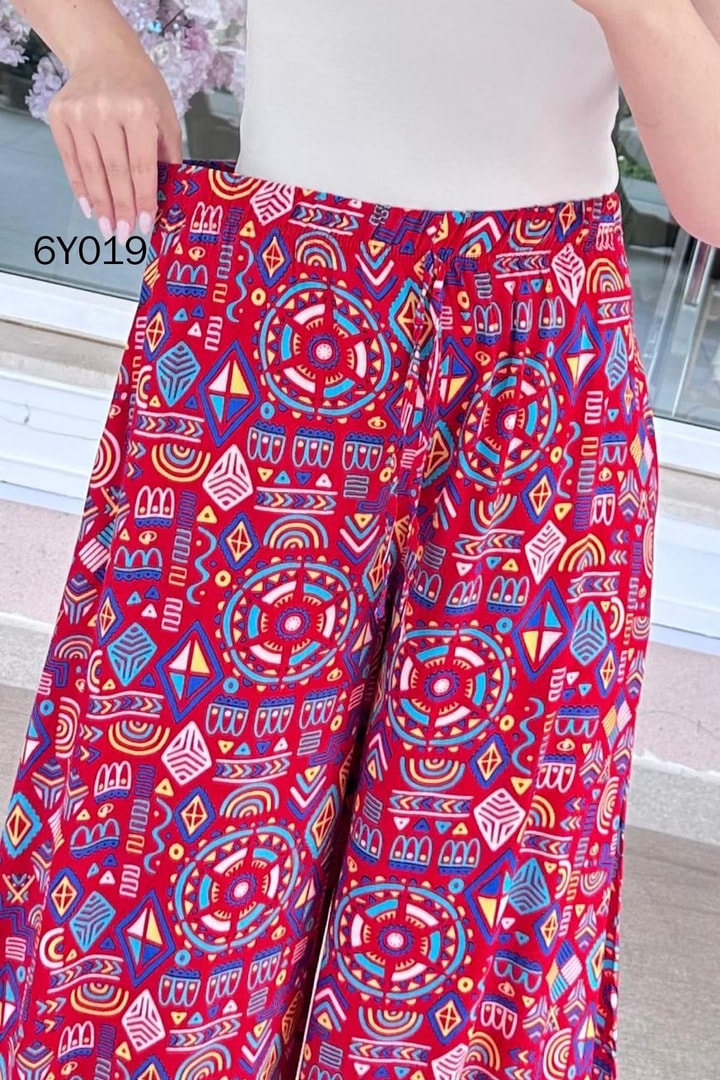 Cepli Salaş  Viskon Pantolon