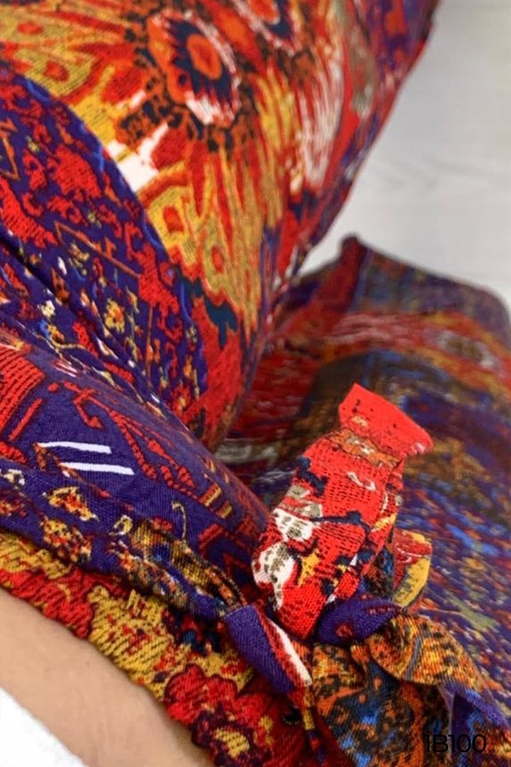 Çiçek Desenli Pantolon
