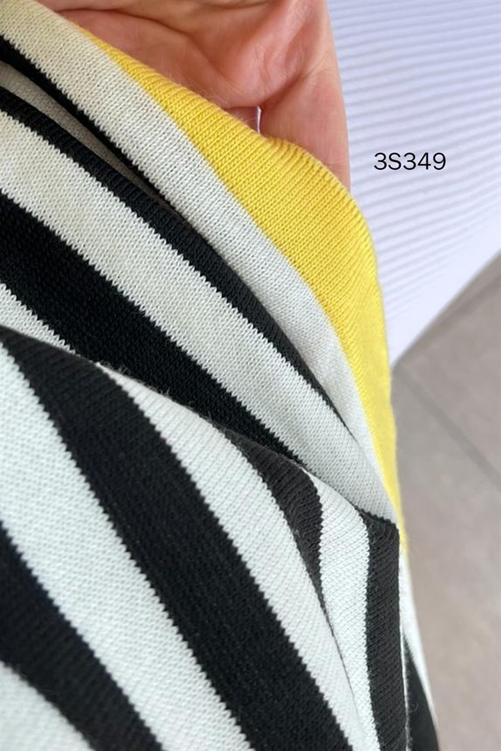 Çizgili Triko Bluz