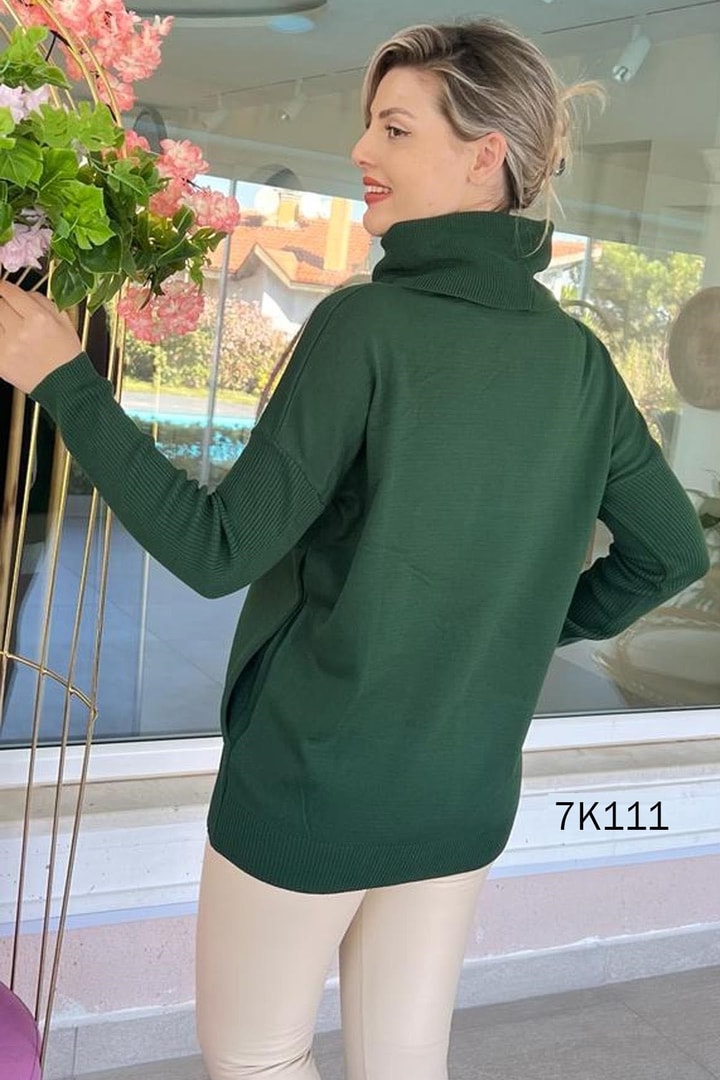 Degaje Yaka Cepli Triko Bluz