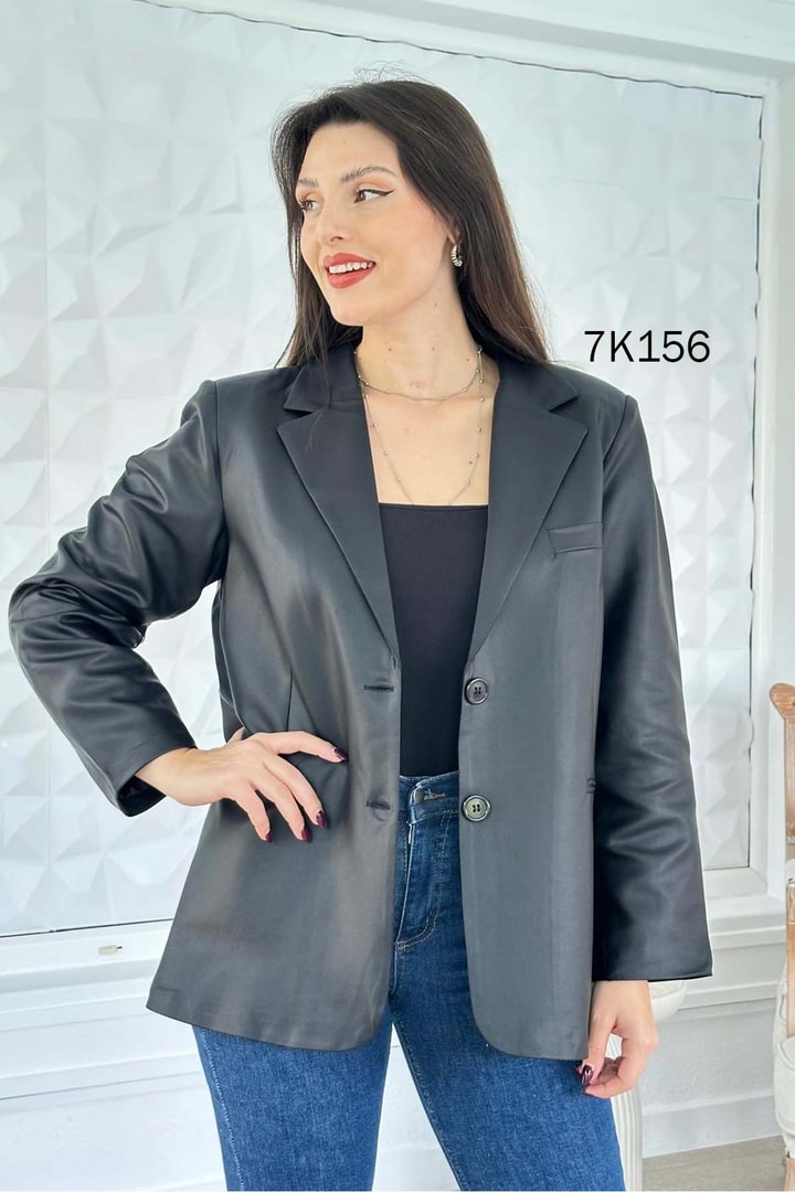 Deri Blazer Ceket