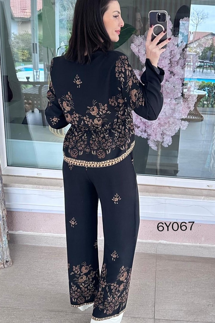 Desenli Viskon Takım