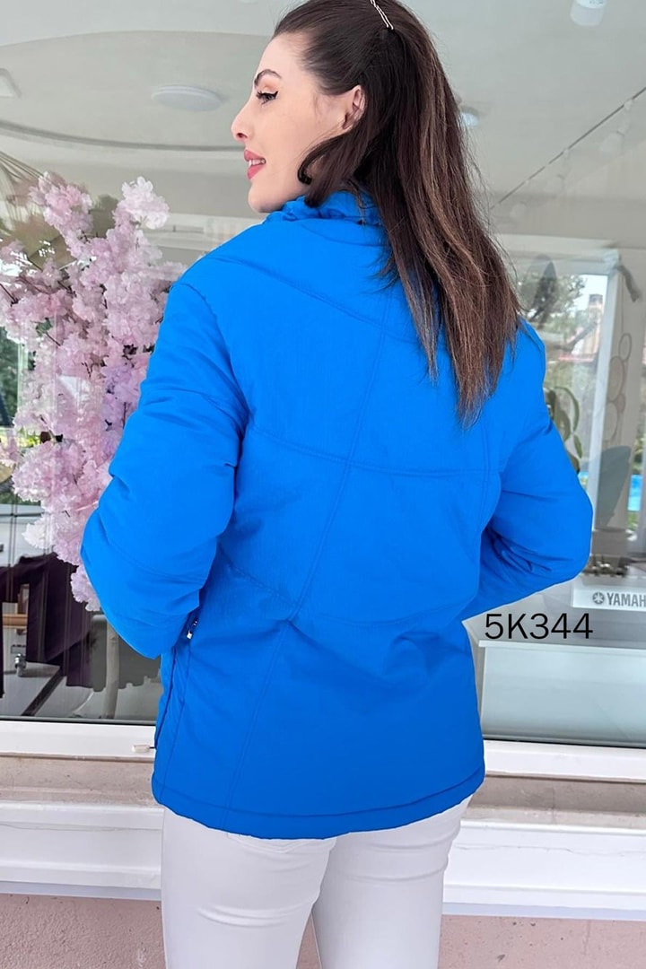 Dik Yaka Şişme Mont