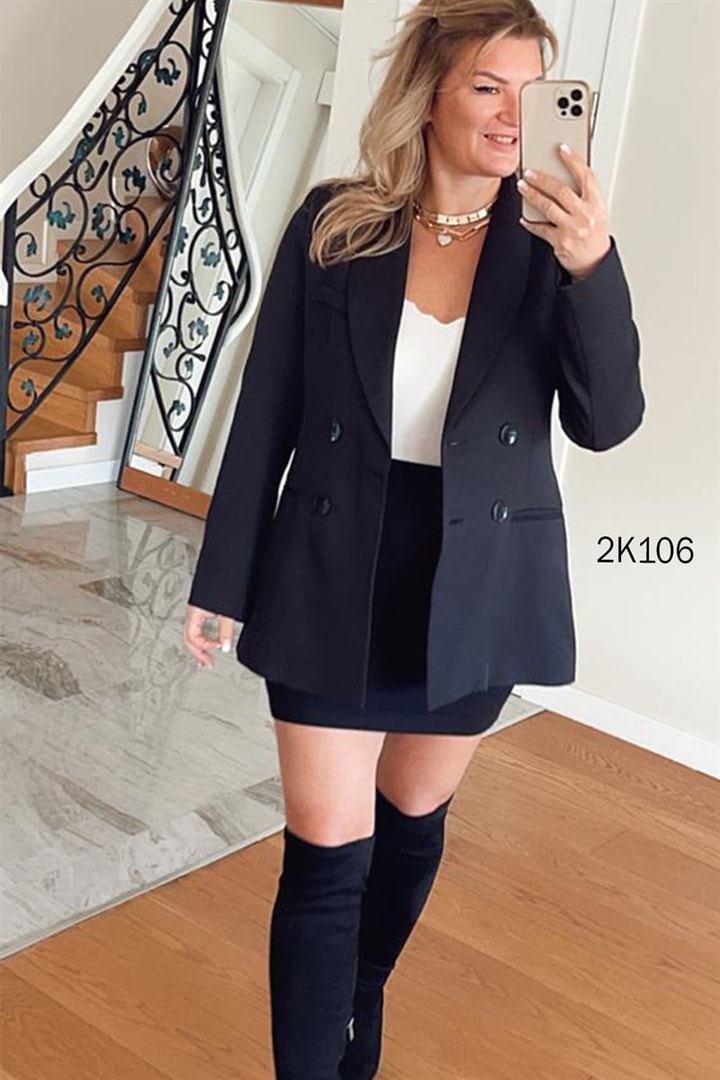Dört Düğme Blazer Ceket