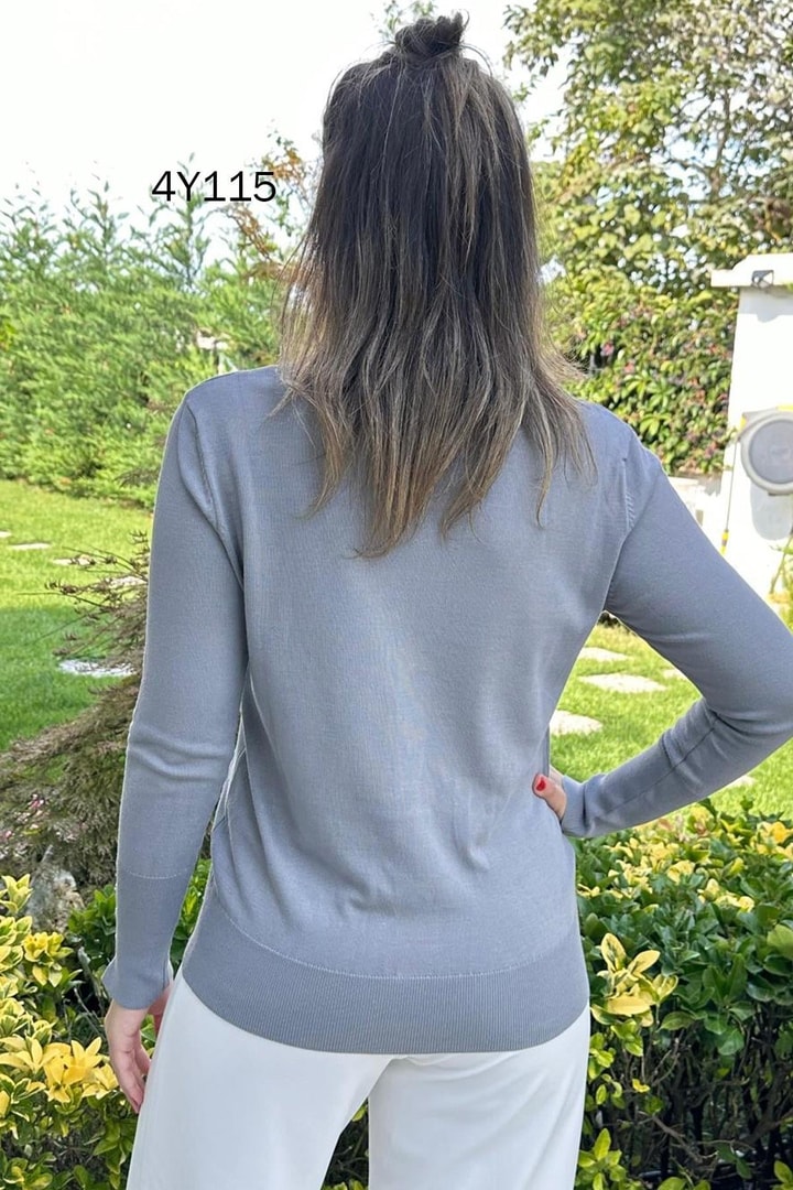 Düğmeli Triko Hırka