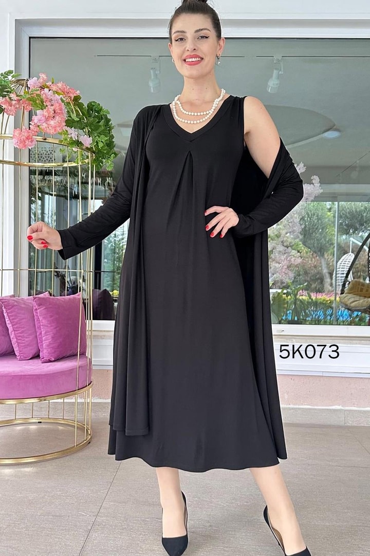 Elbise Hırka Viskon Kumaş 2 li Takım