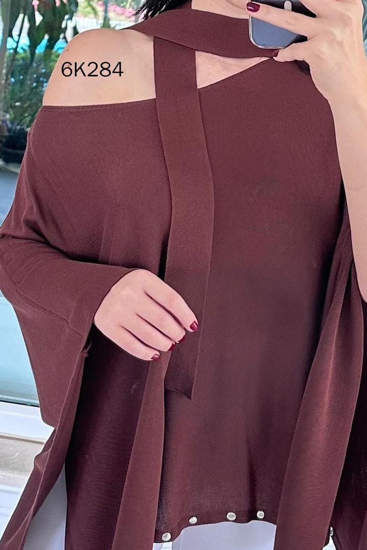 Fularlı Triko Panço