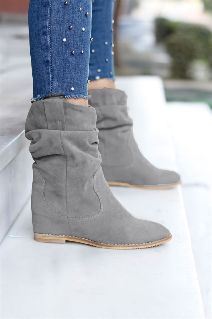 Gizli Topuk Körüklü Bot / İçten Dolgulu Topuk