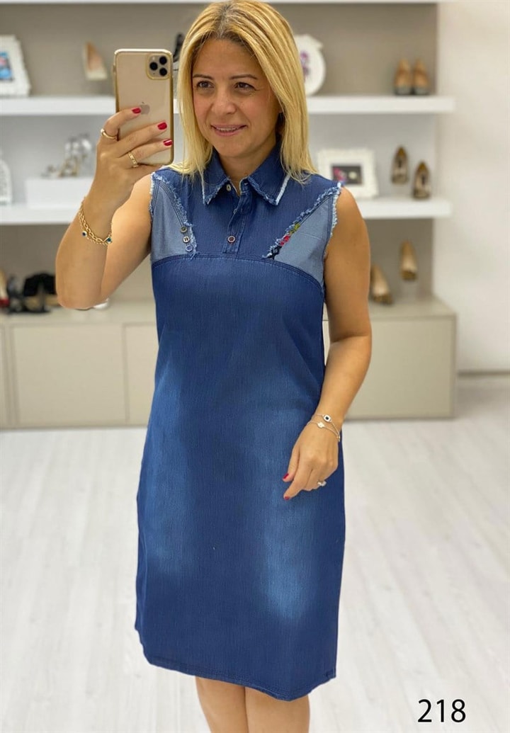 Gömlek Yaka Elbise