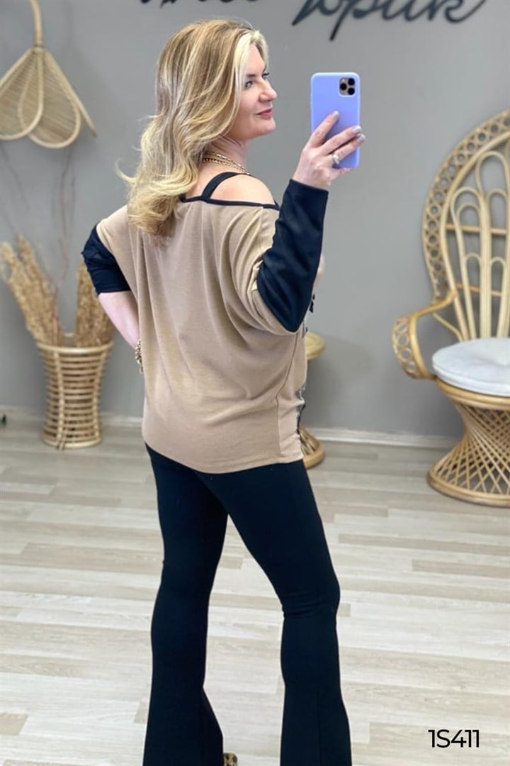 Gül  Baskılı Bluz