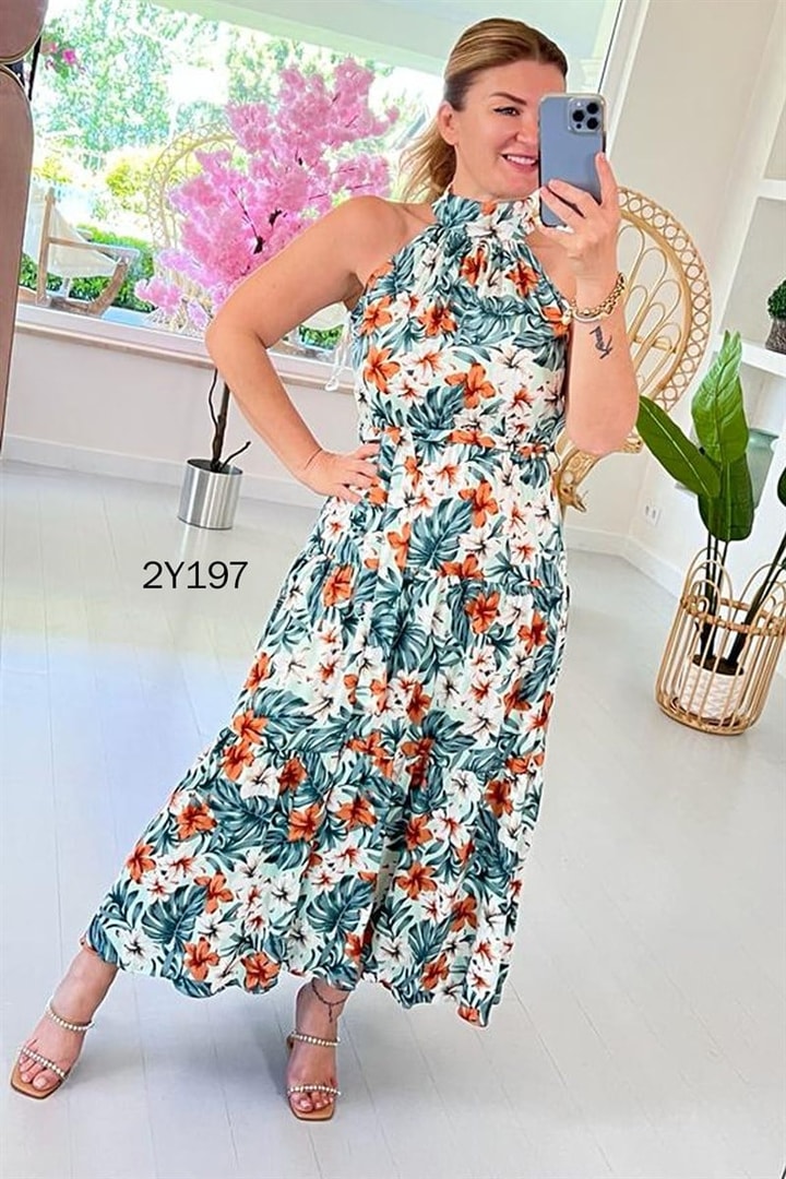 Halter Yaka Elbise