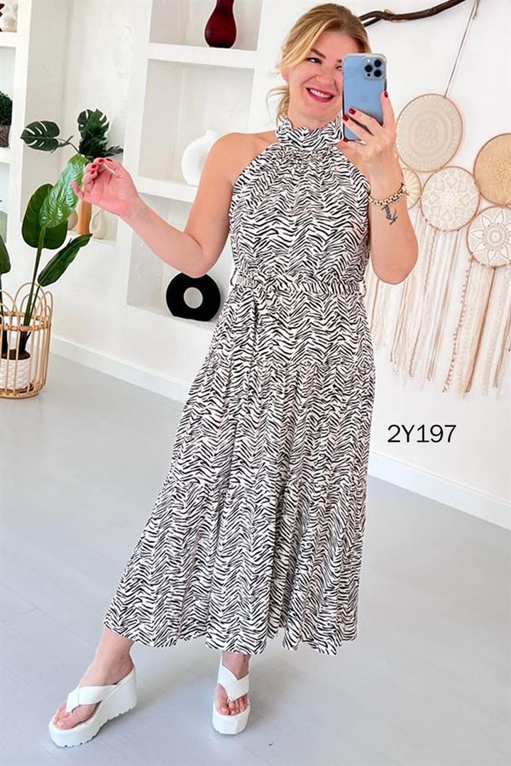 Halter Yaka Elbise