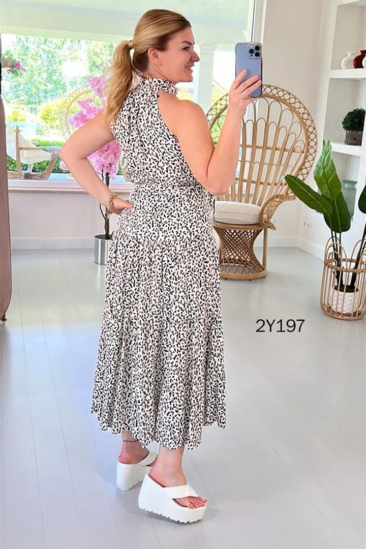Halter Yaka Elbise