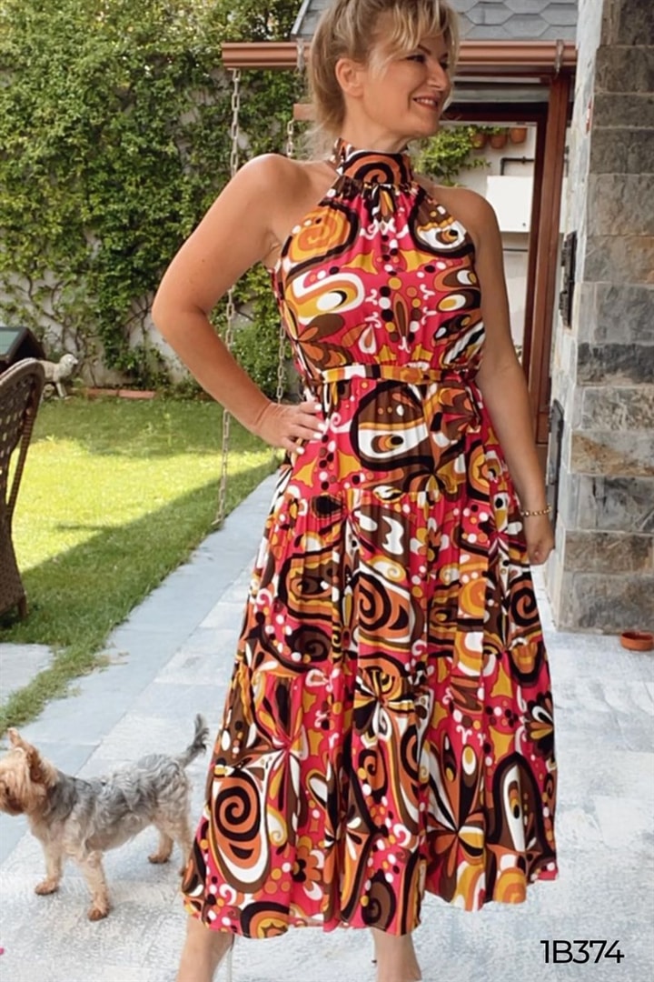 Halter Yaka Elbise