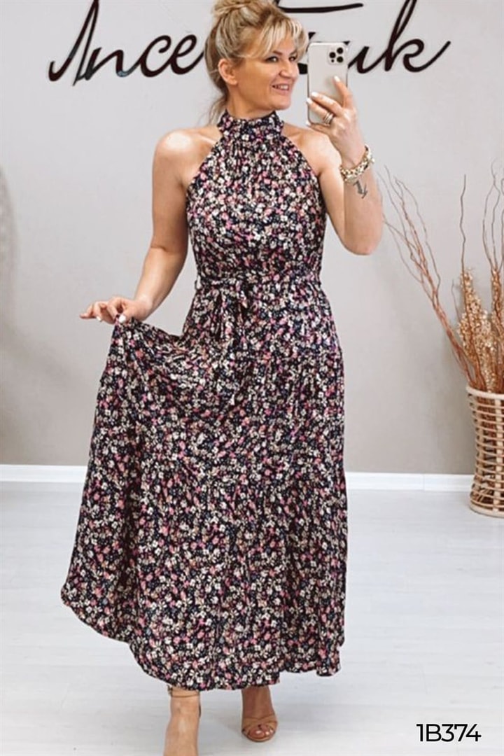 Halter Yaka Elbise