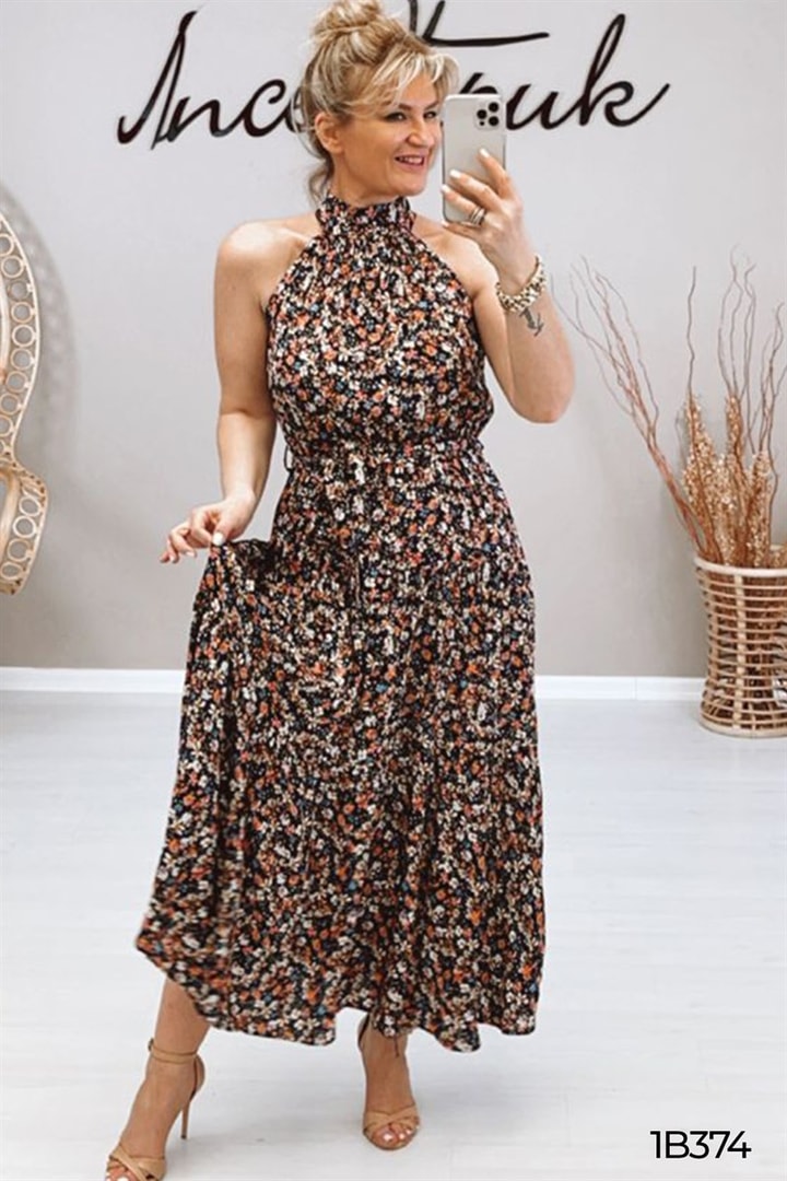 Halter Yaka Elbise