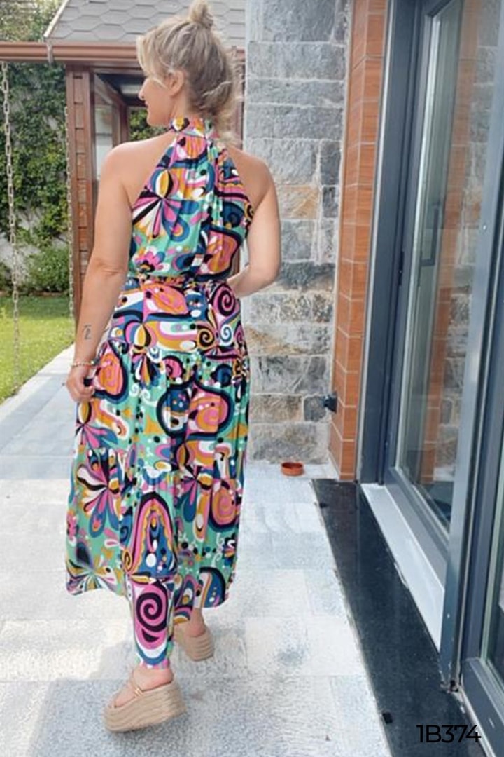 Halter Yaka Elbise