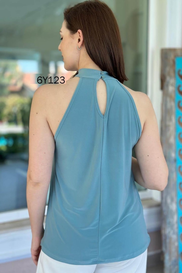 Halter Yaka Sandy Bluz