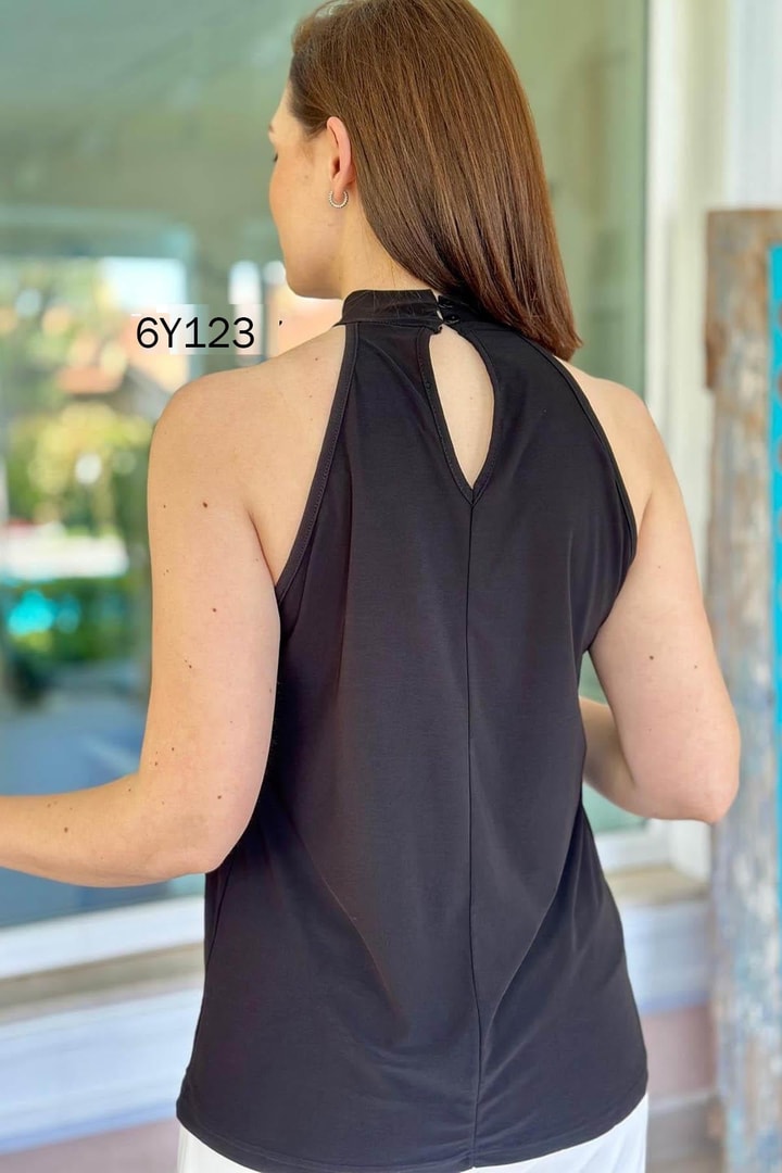 Halter Yaka Sandy Bluz