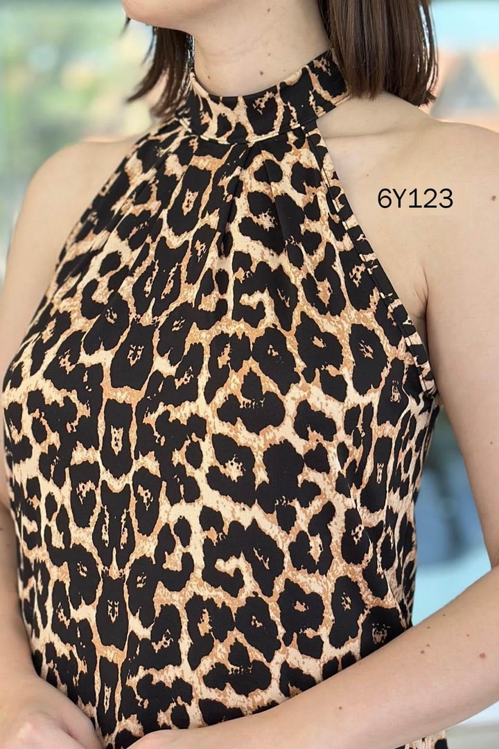 Halter Yaka Sandy Bluz
