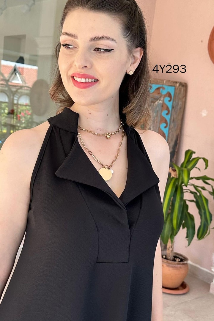 Halter Yaka Tulum Elbise