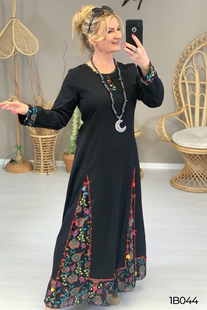 İki Katlı Otantik Etnik Elbise