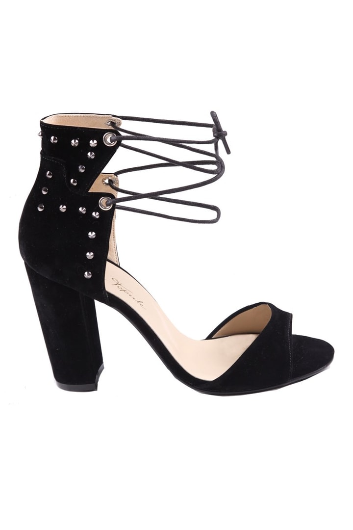 İpli Topuklu Ayakkabı