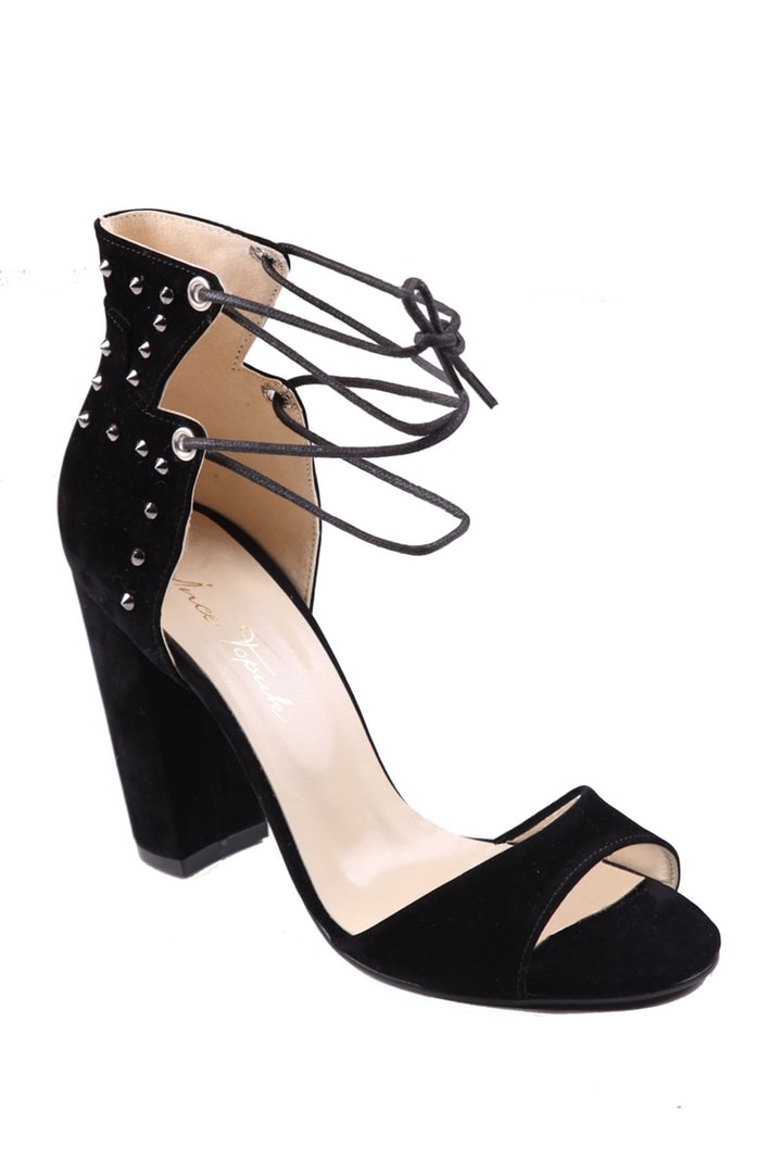 İpli Topuklu Ayakkabı