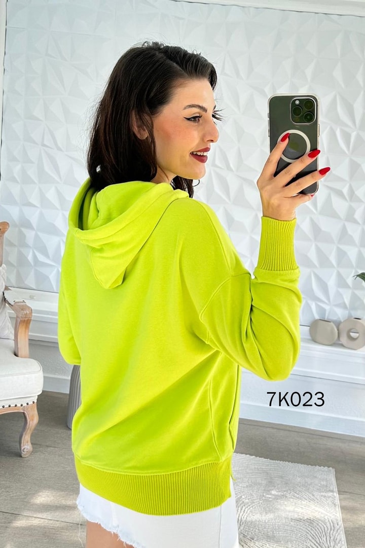 Kanguru Cepli Kapşonlu 2 İplik Sweatshirt
