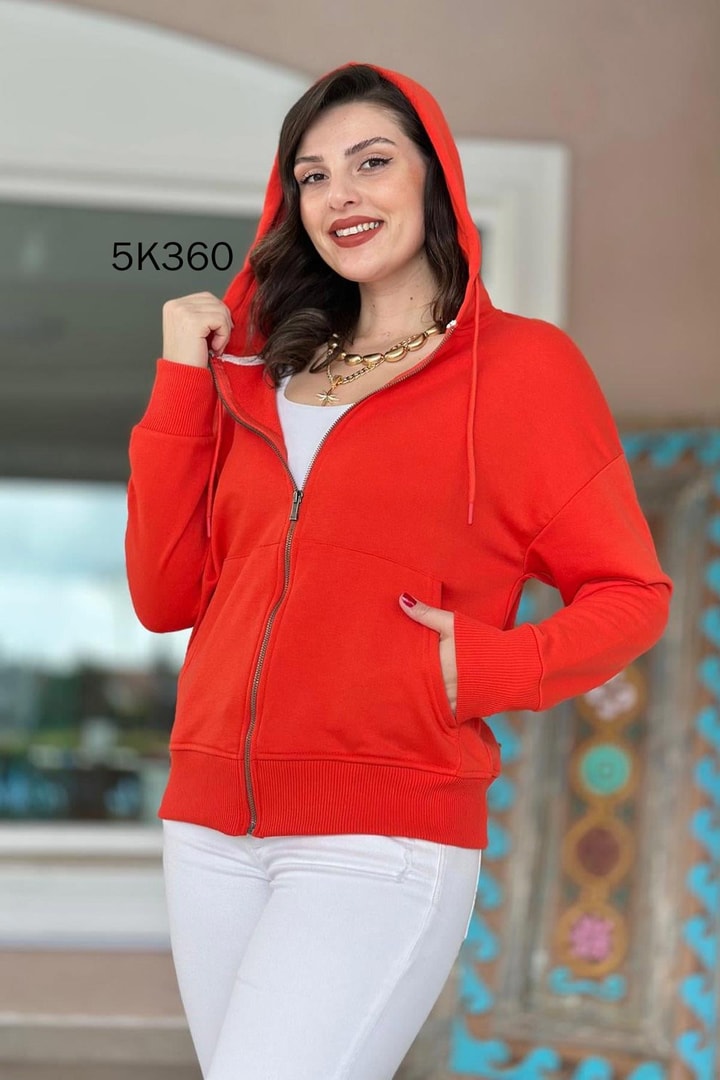 Kapşonlu 2 iplik Sweatshirt