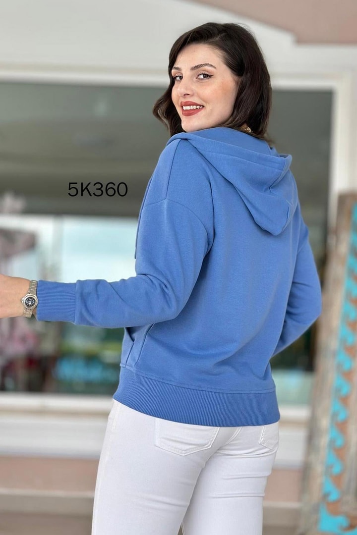 Kapşonlu 2 iplik Sweatshirt