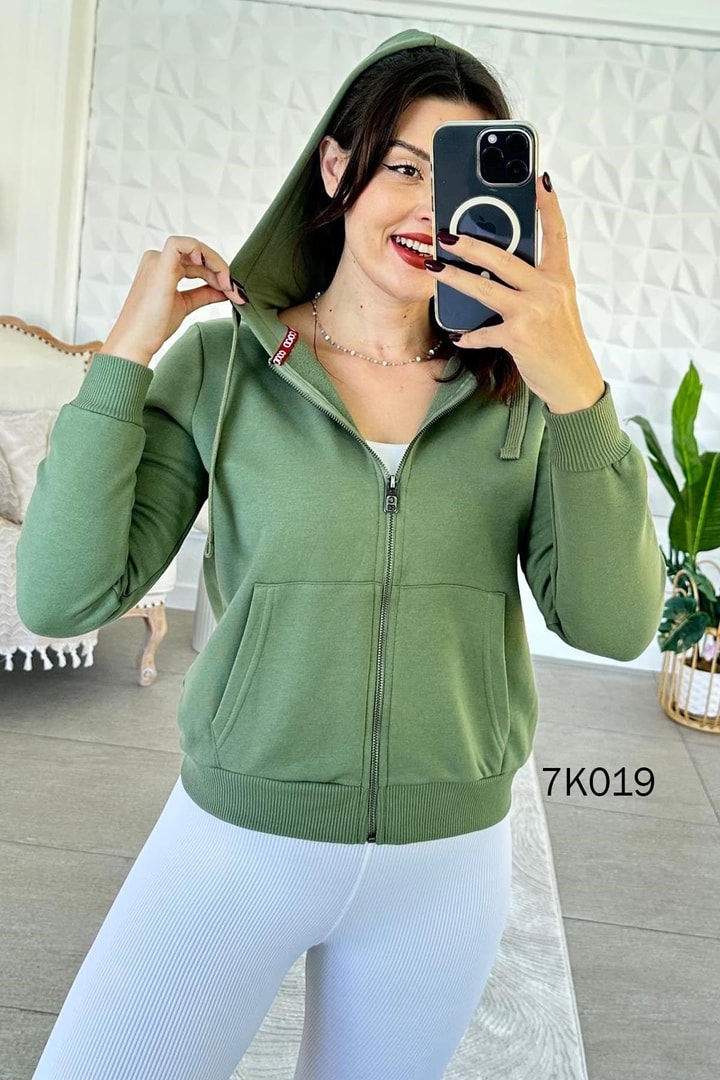 Kapşonlu 2 iplik Sweatshirt