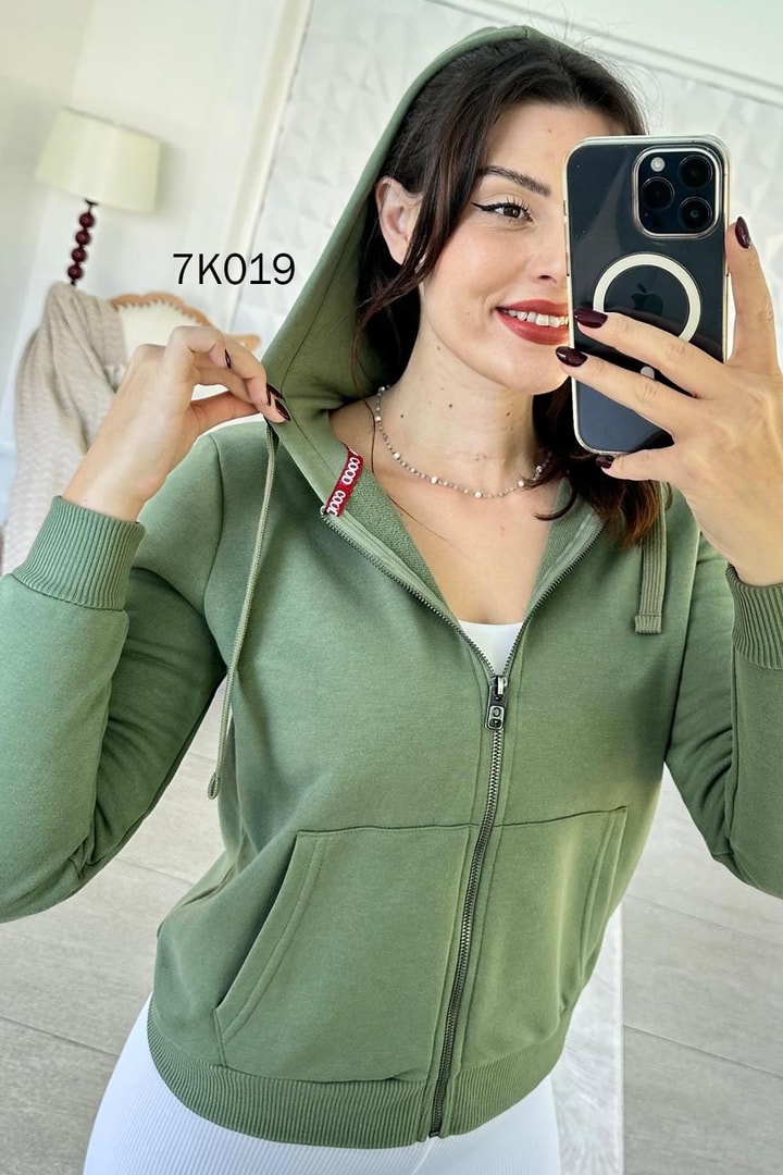 Kapşonlu 2 iplik Sweatshirt
