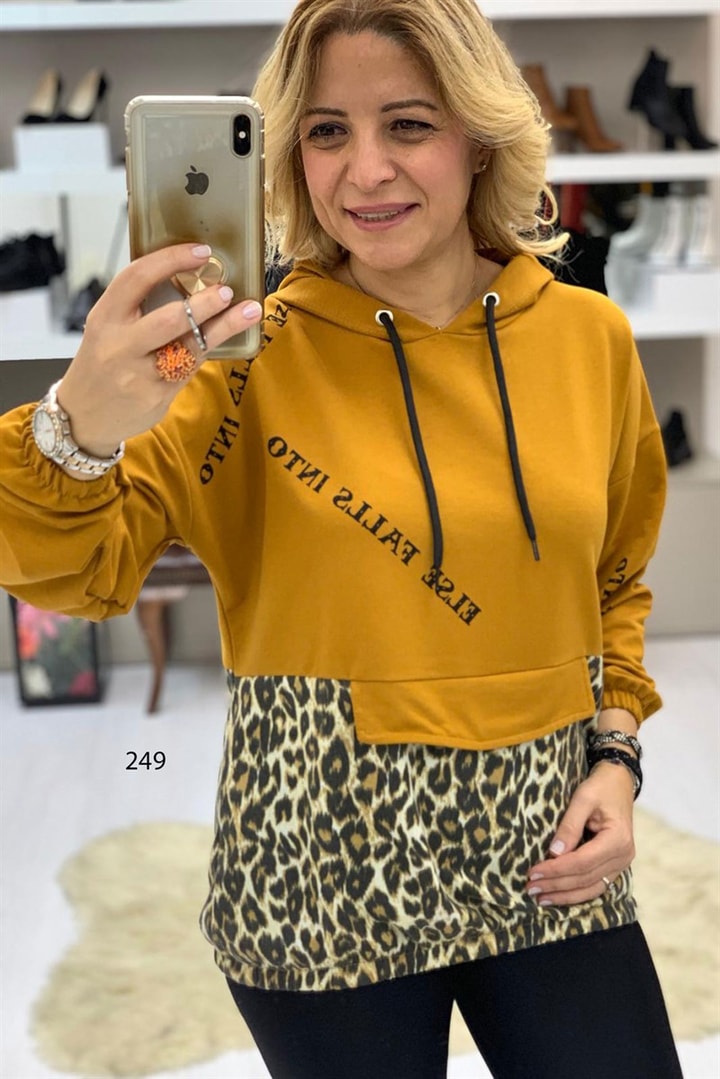 Kapşonlu Leopar Sweet