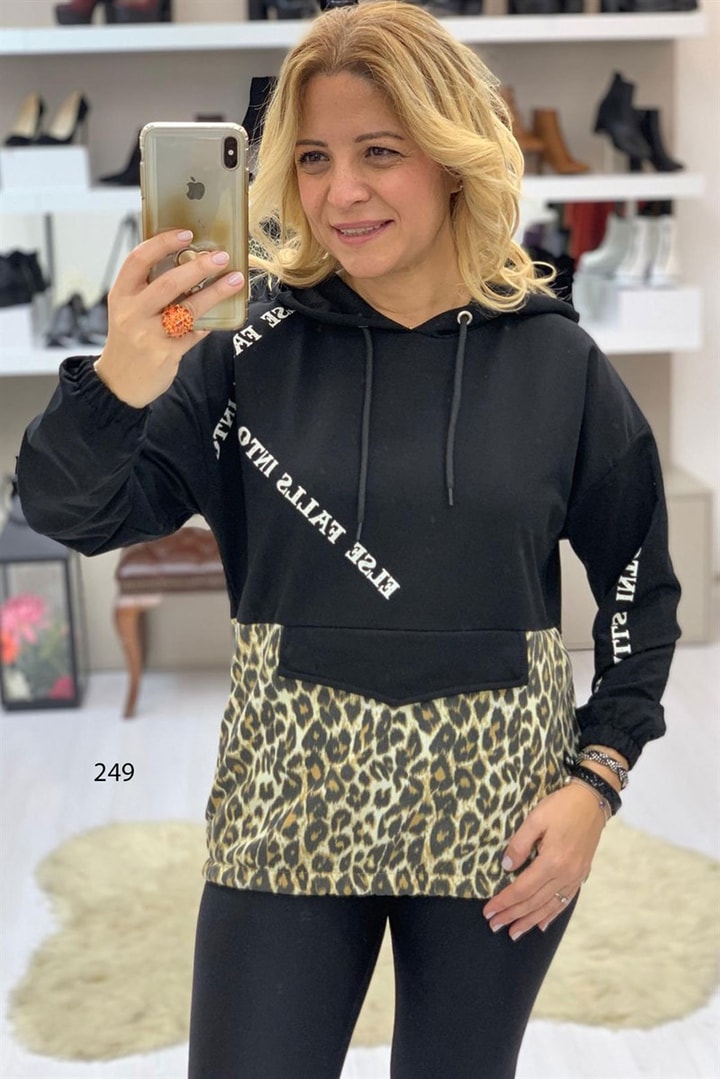 Kapşonlu Leopar Sweet