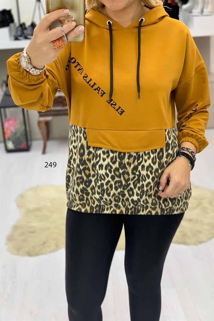 Kapşonlu Leopar Sweet