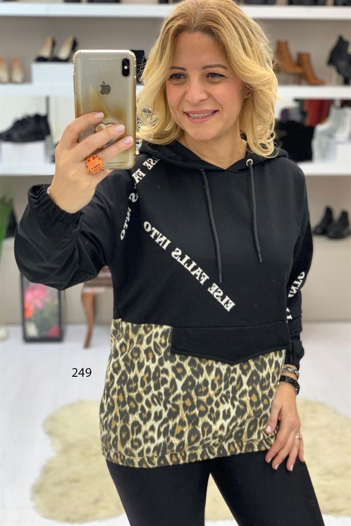 Kapşonlu Leopar Sweet