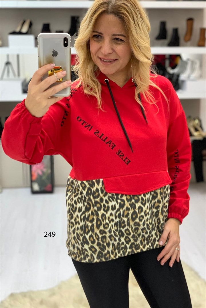 Kapşonlu Leopar Sweet