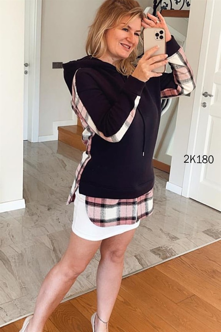 Kapşonlu Oduncu Sweat