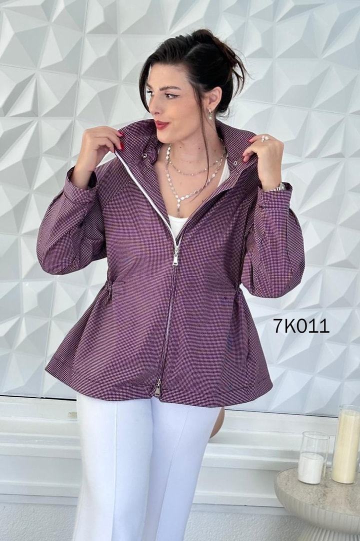 Kapşonlu Paraşüt Yağmurluk