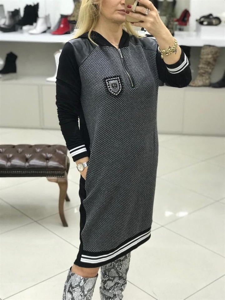 Kapşonlu Spor Elbise
