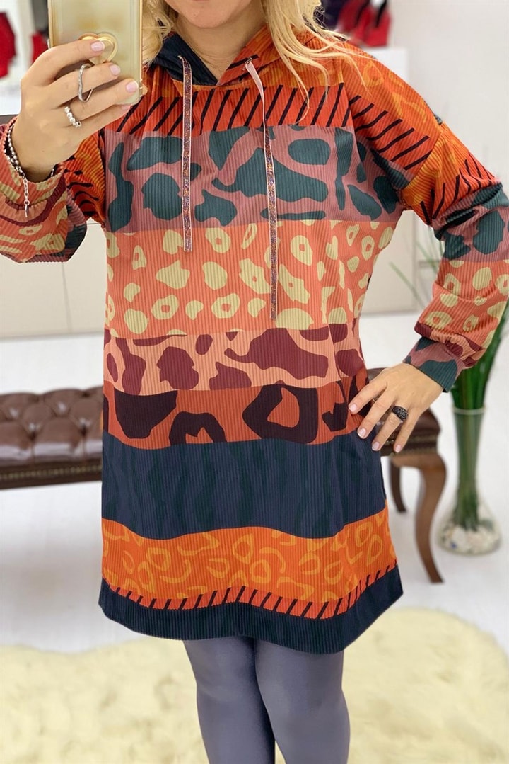 Kapşonlu Tunik
