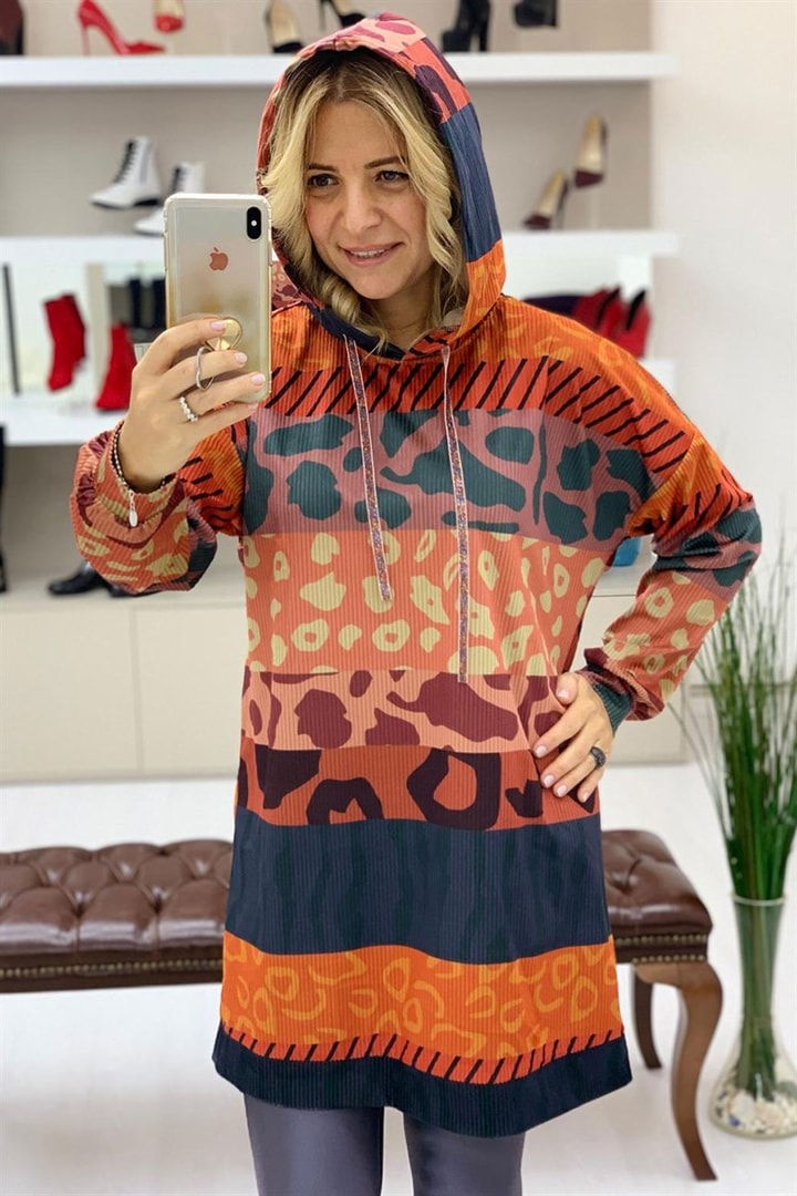 Kapşonlu Tunik