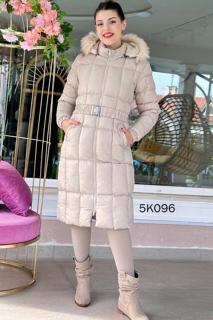 Kapşonu Çıkarılabilen Şişme Mont