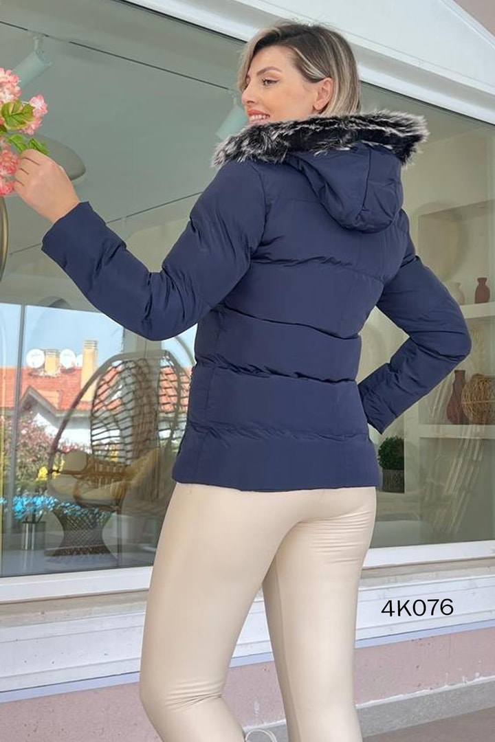 Kapşonu Çıkarılabilir Şişme Mont