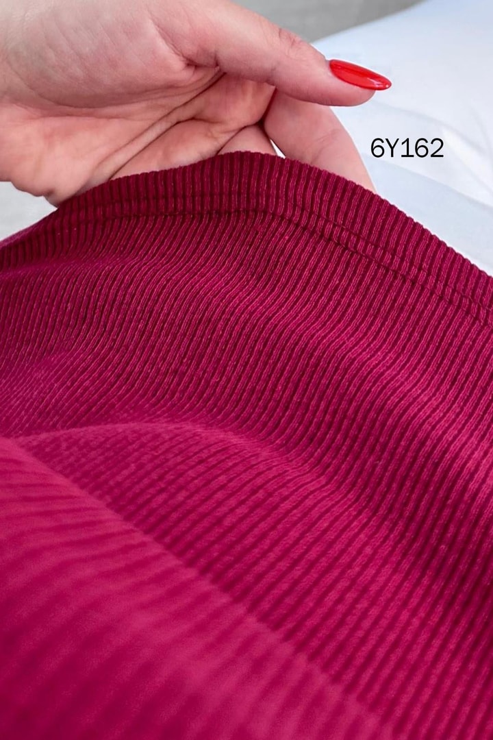Kare Yaka Fitilli Kaşkorse Tshirt