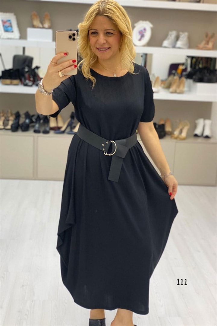Kemerli Salaş Elbise