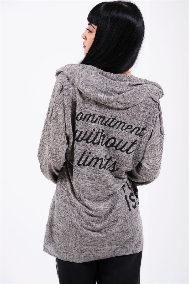 Kırçıllı Kapşonlu Sweat