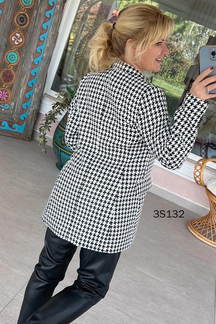 Kruvaze Yaka Blazer Ceket